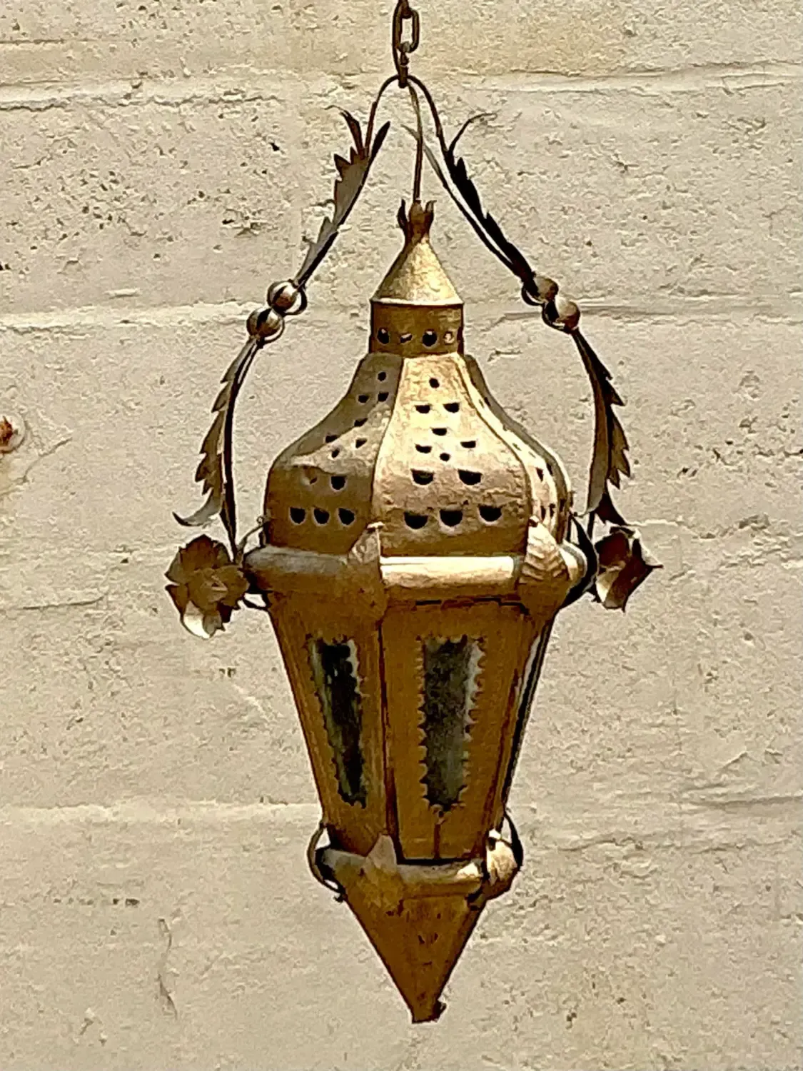 Vintage Boho Moorish Lantern After Addison Mizner — additional photo 4