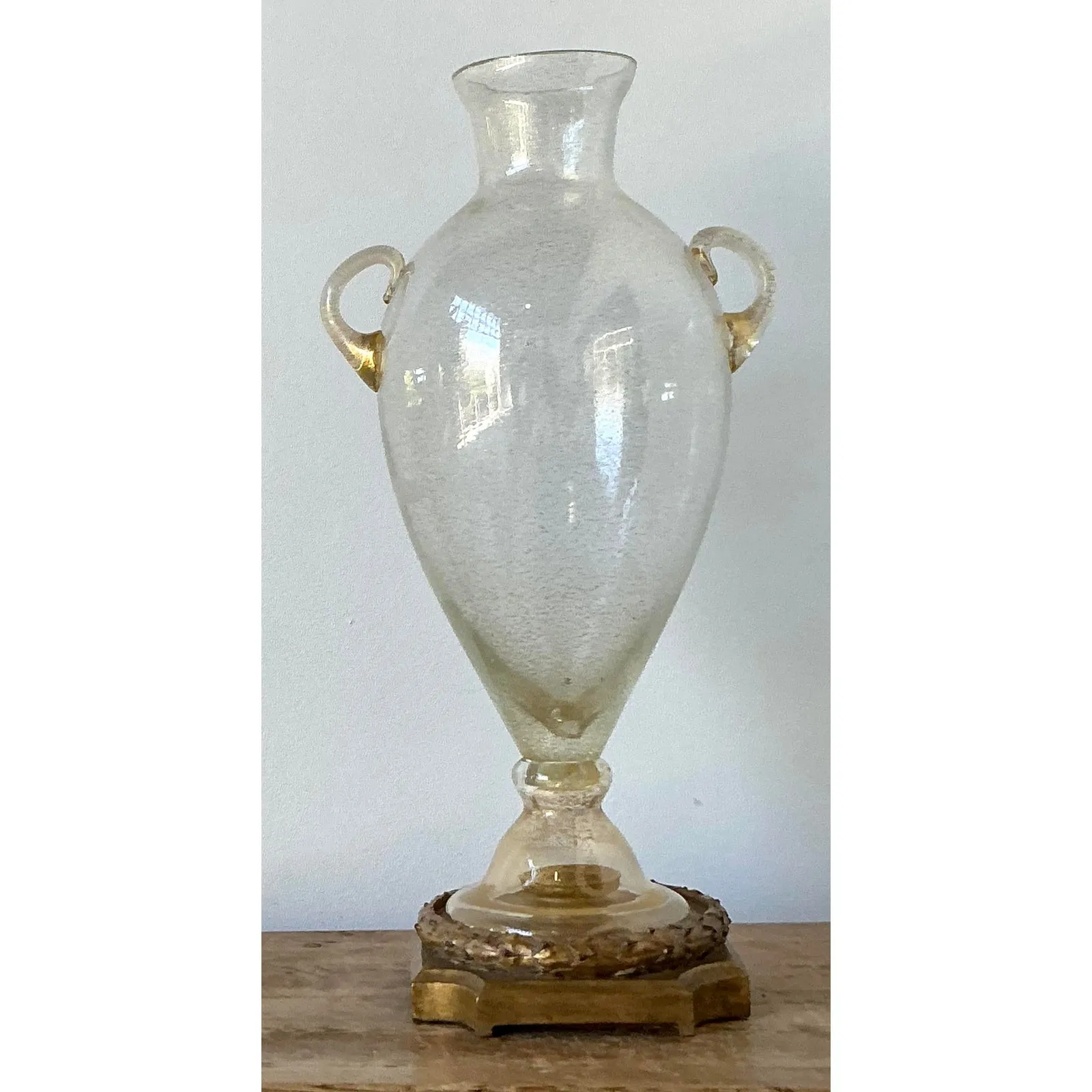 Vintage Boho Murano Glass Large Urn — additional photo 2