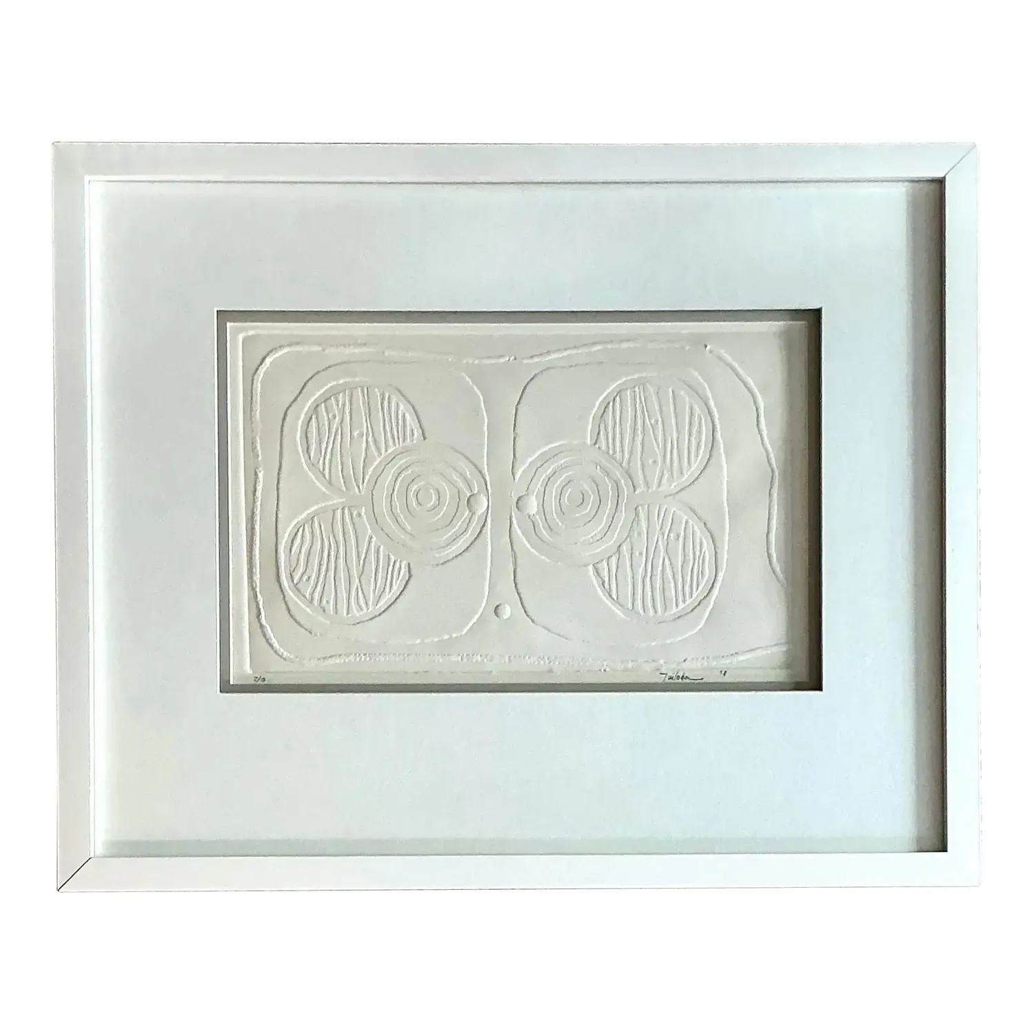 Vintage Boho Numbered Molded Paper Lithograph — additional photo 1