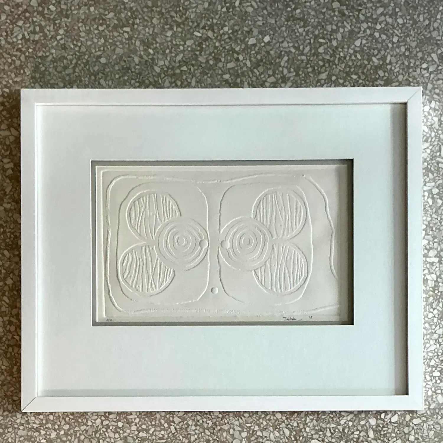 Vintage Boho Numbered Molded Paper Lithograph — additional photo 2