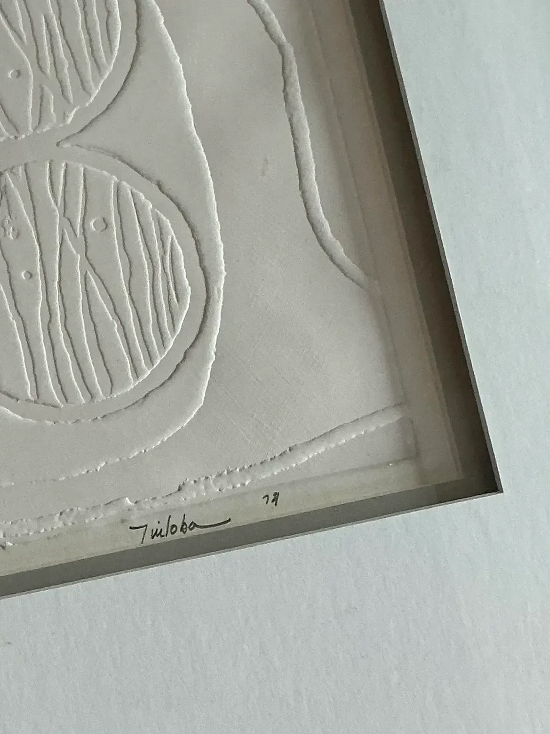Vintage Boho Numbered Molded Paper Lithograph — additional photo 3
