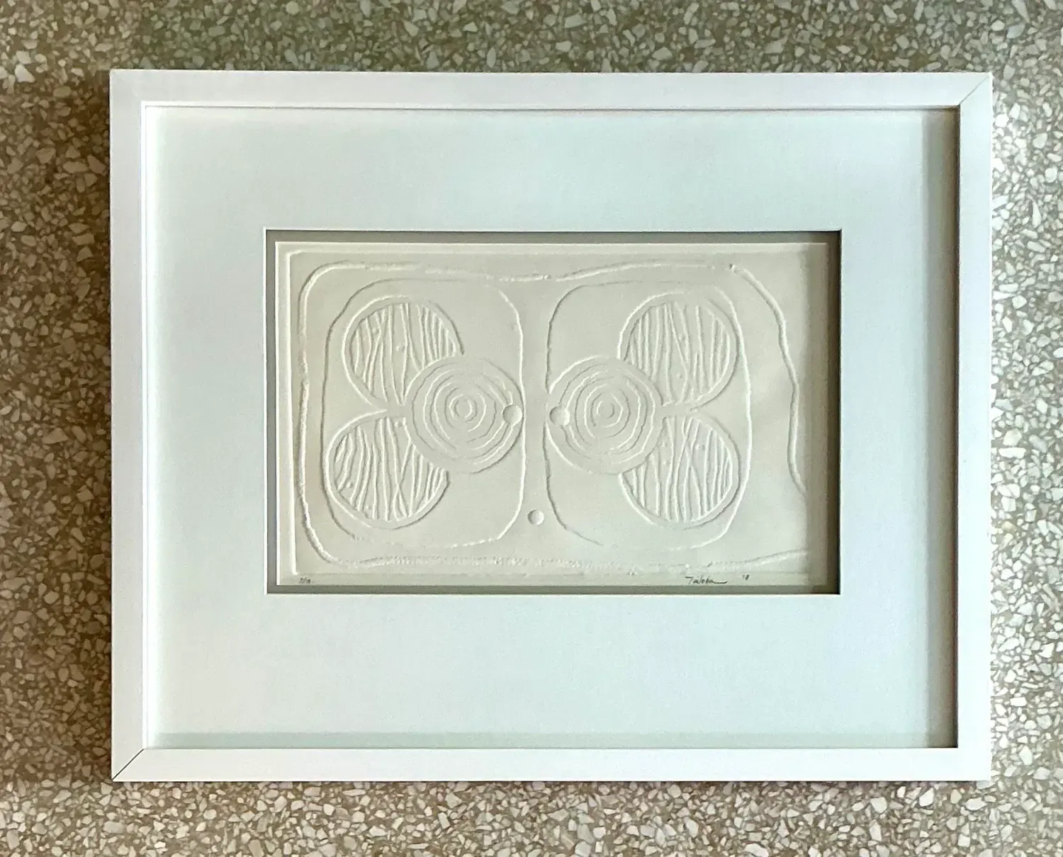 Vintage Boho Numbered Molded Paper Lithograph — additional photo 4