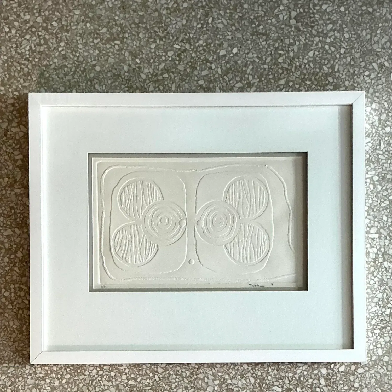 Vintage Boho Numbered Molded Paper Lithograph — additional photo 7