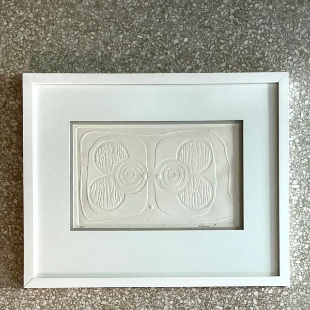 Vintage Boho Numbered Molded Paper Lithograph — additional photo 7