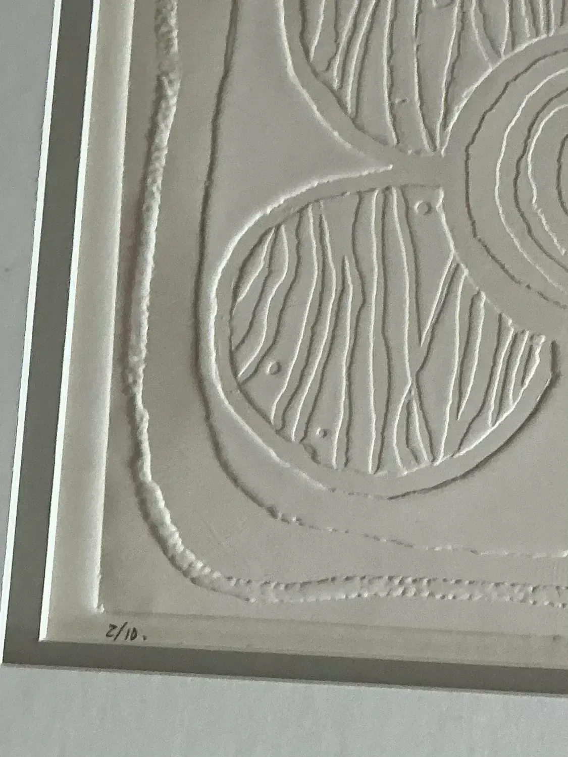 Vintage Boho Numbered Molded Paper Lithograph — additional photo 8