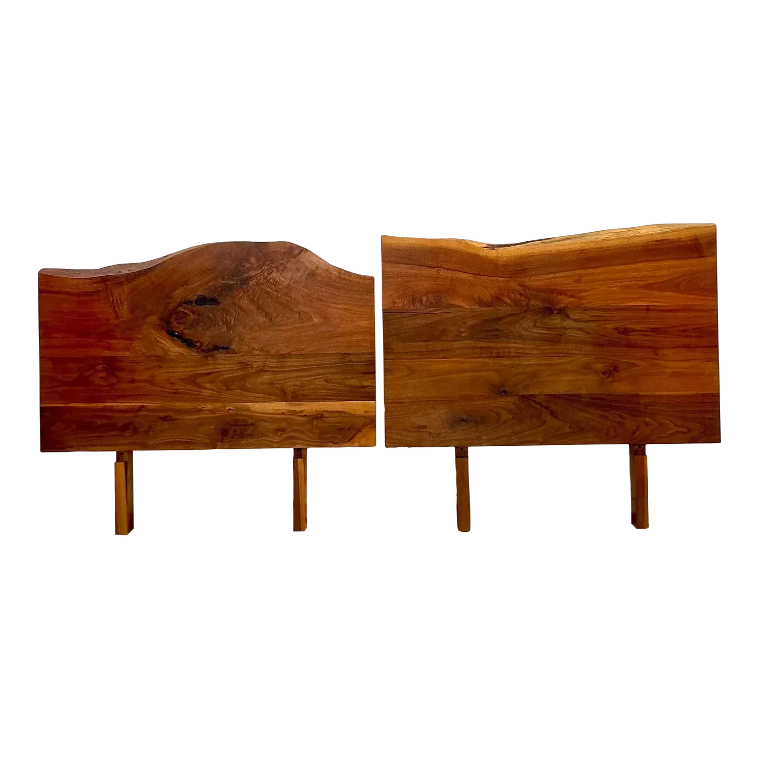 Vintage Boho Organic Plank Twin Headboards - Set of 2