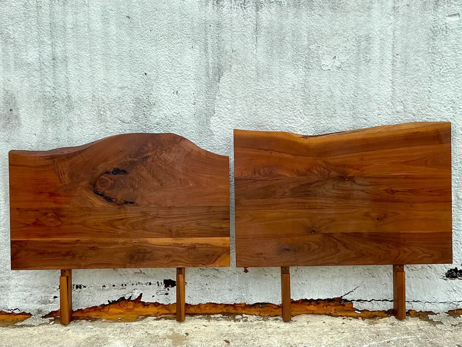 Vintage Boho Organic Plank Twin Headboards - Set of 2 — additional photo 3