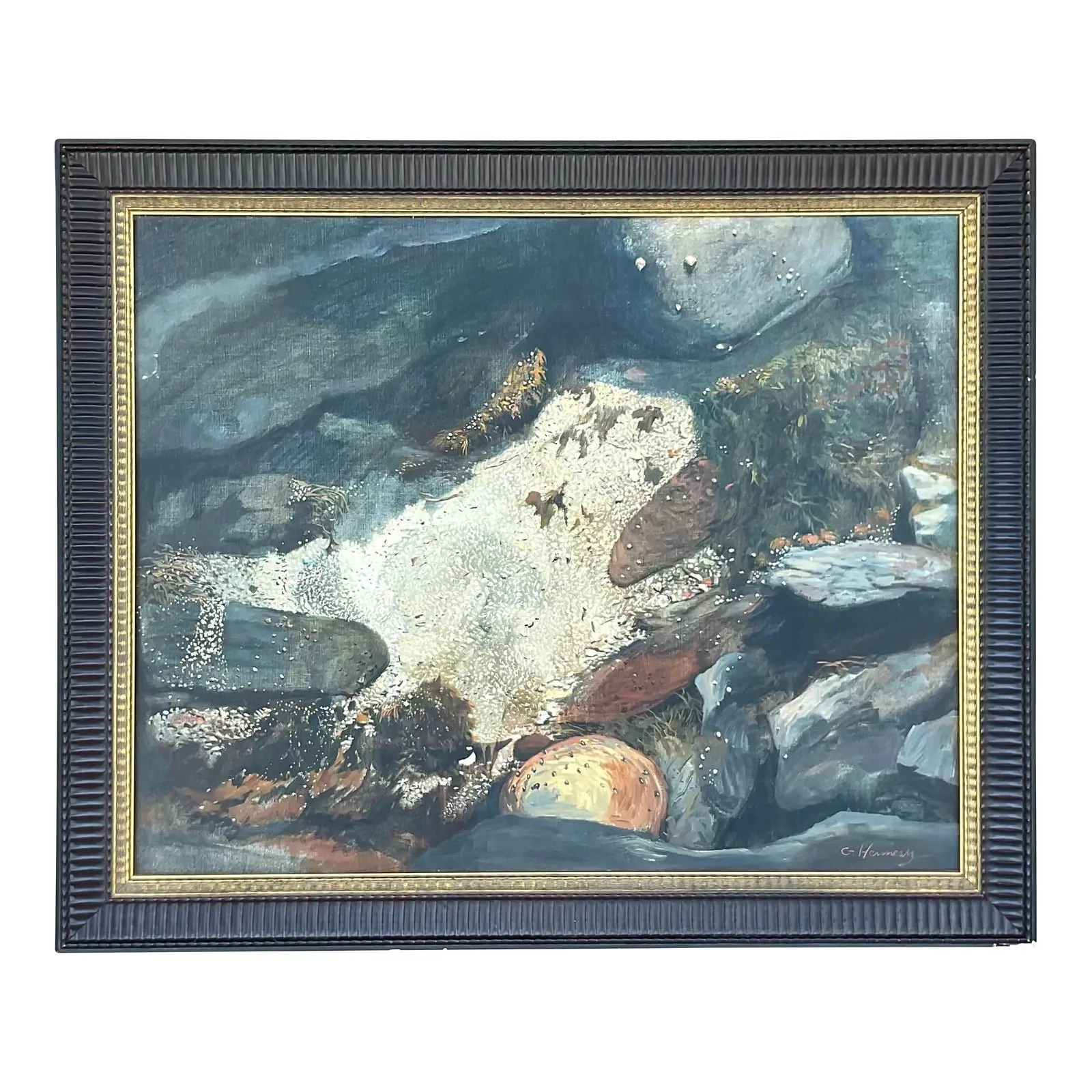 Vintage Boho Original Abstract Oil Painting — additional photo 5
