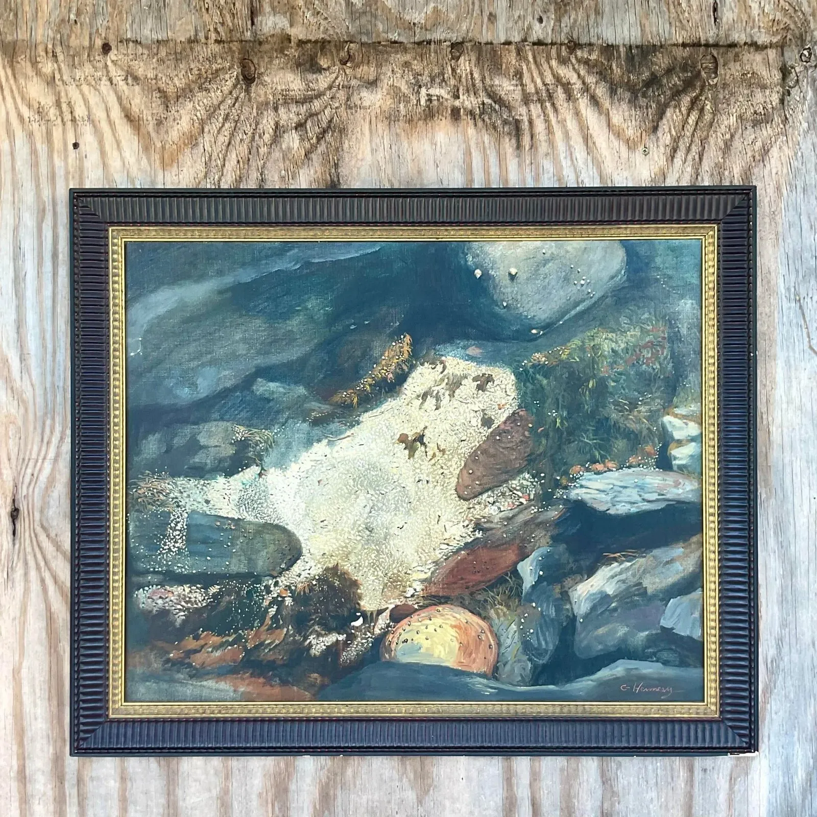 Vintage Boho Original Abstract Oil Painting — additional photo 6