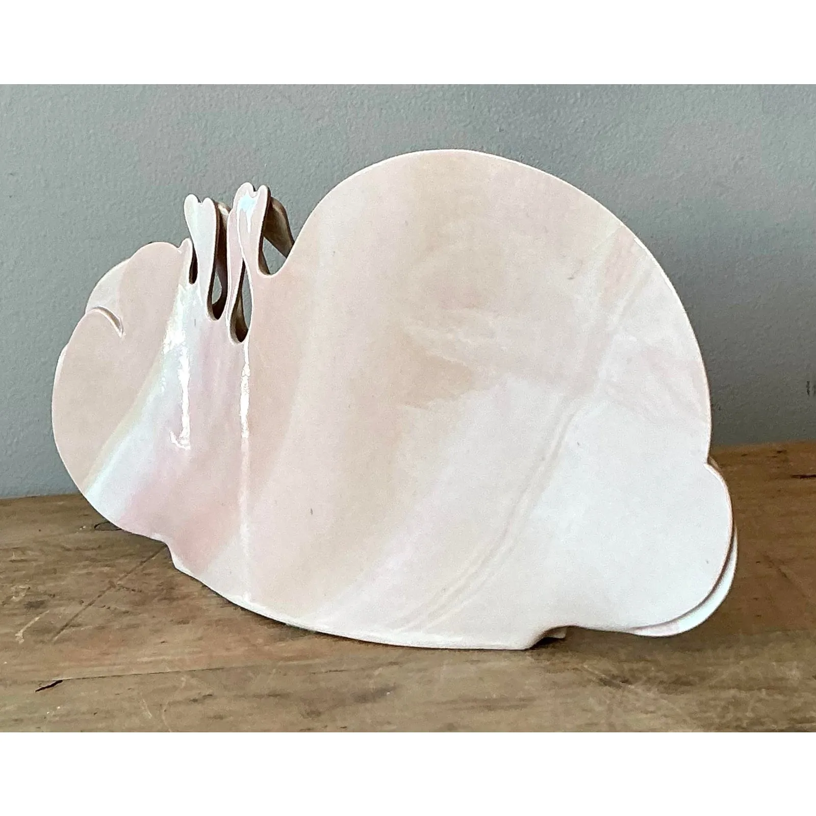 Vintage Boho Original Biomorphic Studio Pottery Vase — additional photo 3