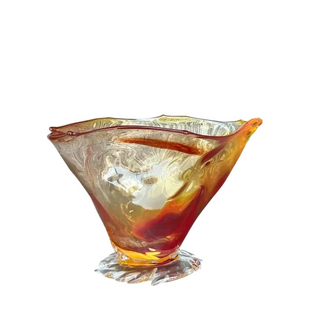 Vintage Boho Original Blown Glass Bowl — additional photo 6