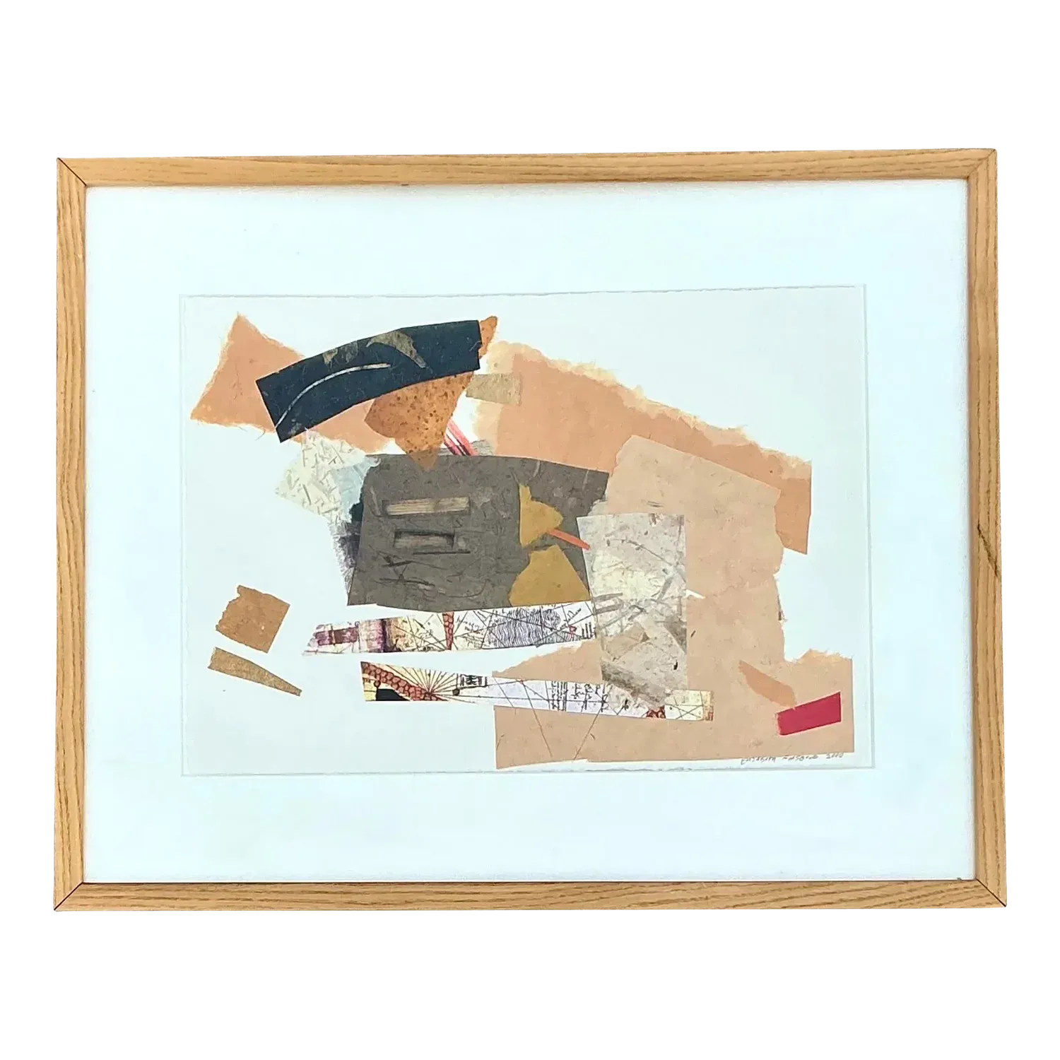 Vintage Boho Original Collage on Paper — additional photo 2