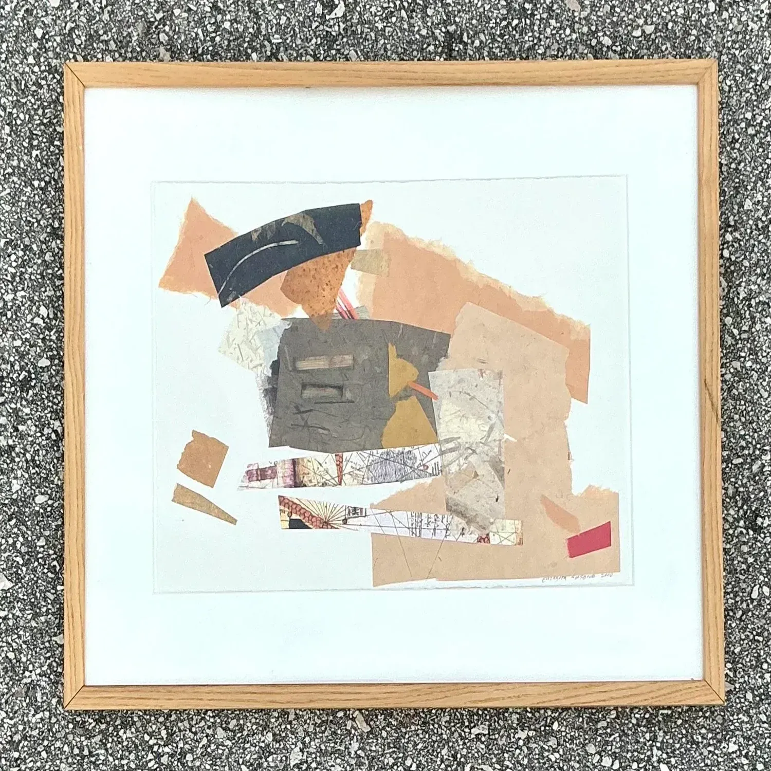 Vintage Boho Original Collage on Paper — additional photo 6