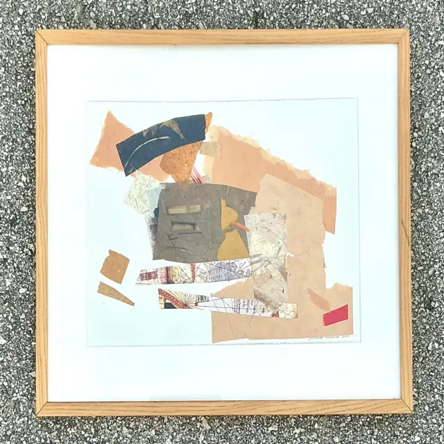 Vintage Boho Original Collage on Paper — additional photo 7