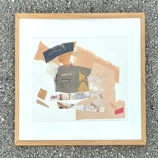 Vintage Boho Original Collage on Paper — additional photo 8