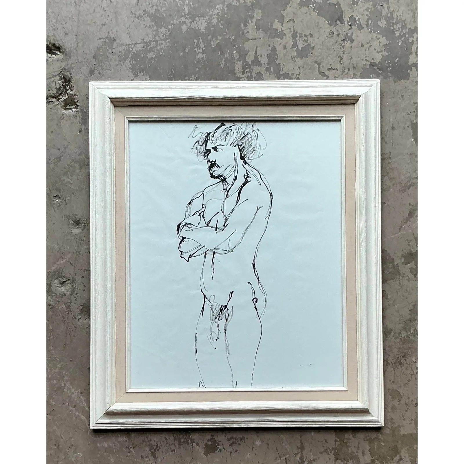 Vintage Boho Original Ink Sketch on Paper — additional photo 3