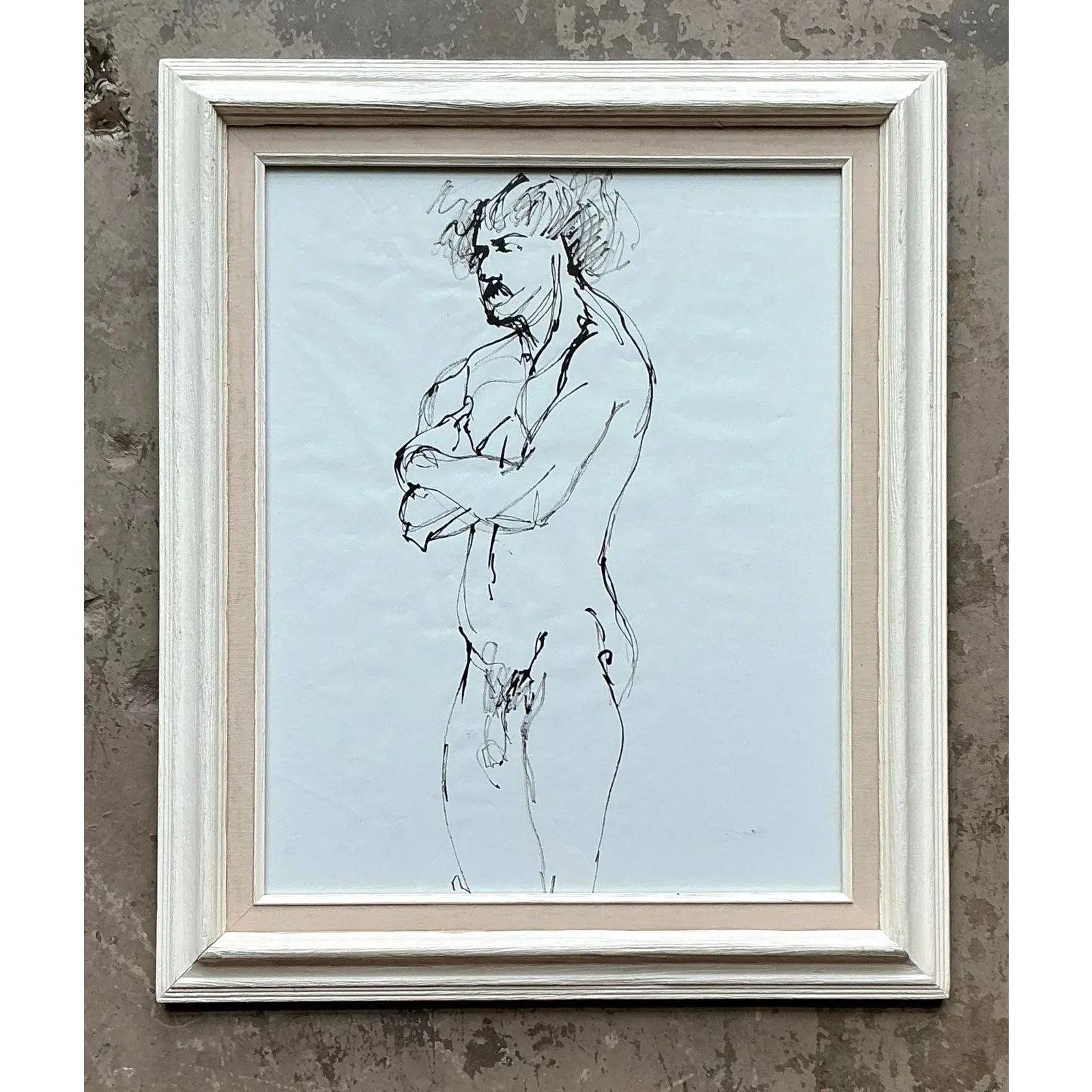 Vintage Boho Original Ink Sketch on Paper — additional photo 5