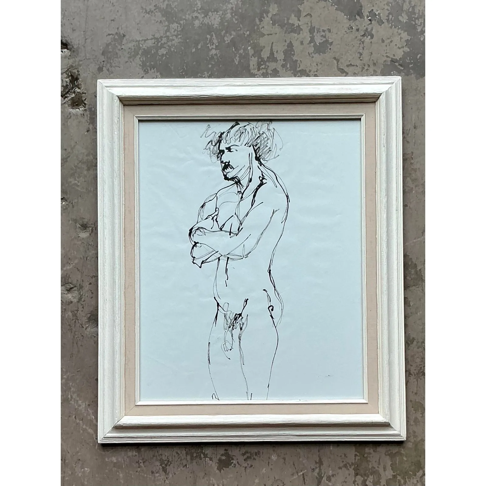 Vintage Boho Original Ink Sketch on Paper — additional photo 6