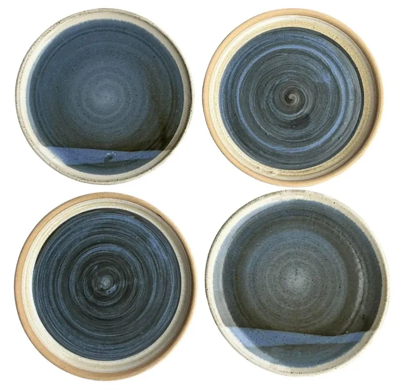 Vintage Boho Original Jess Lord Studio Pottery Plates - Set of 4 — additional photo 1