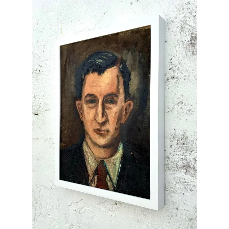Vintage Boho Original Portrait of Man on Board — additional photo 2