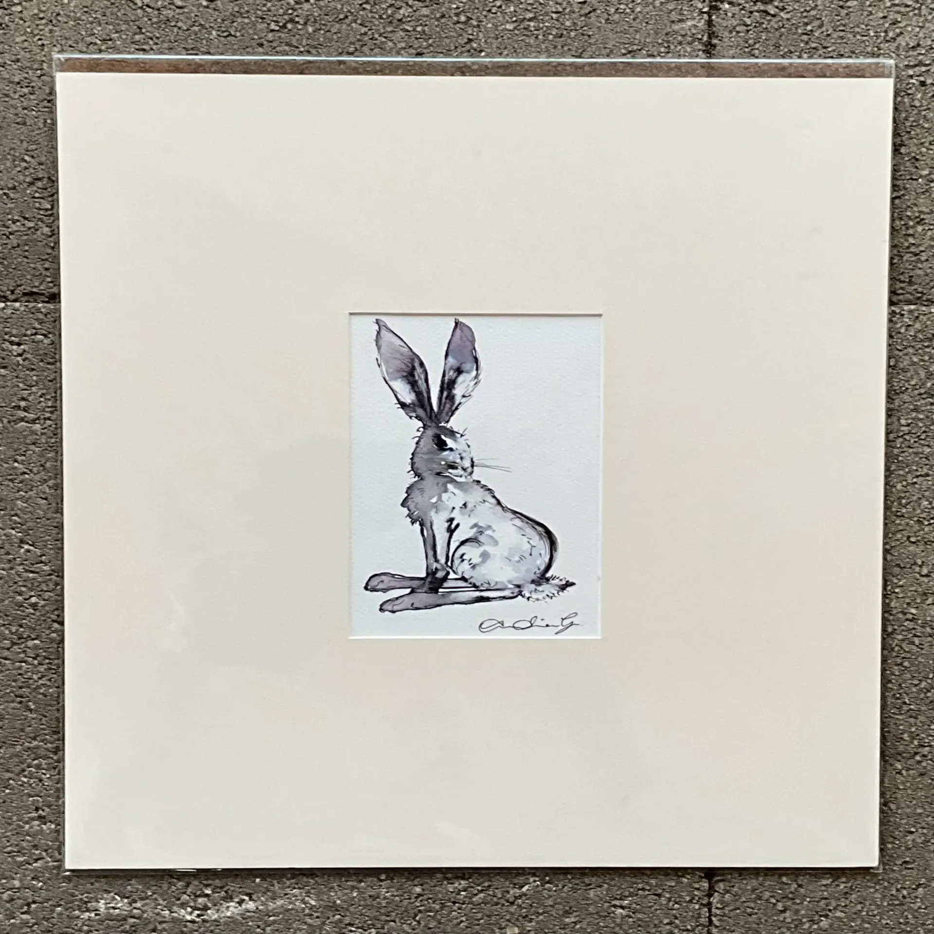 Vintage Boho Original Sketch of Rabbit — additional photo 3