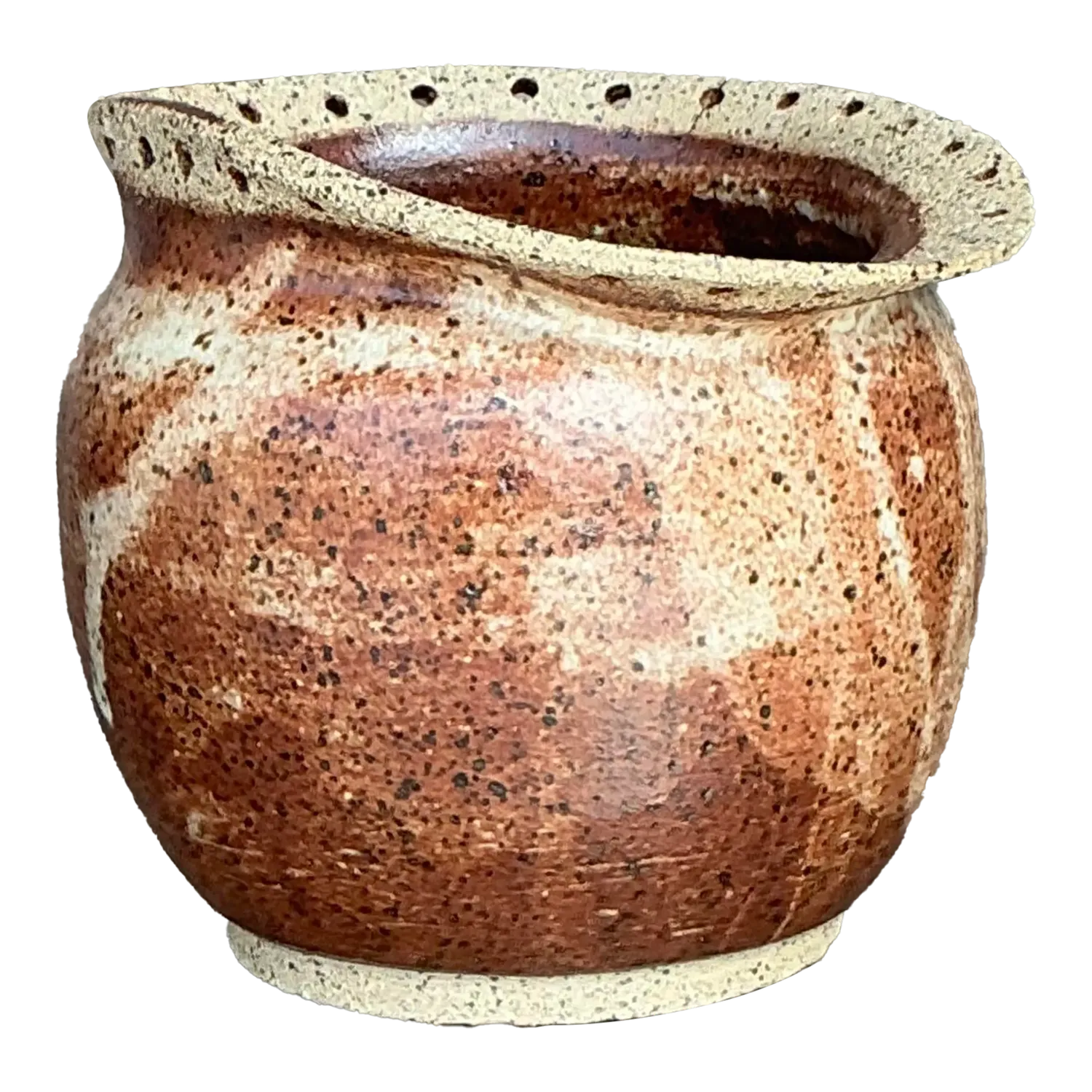 Vintage Boho Original Studio Pottery Bowl - Ceramic, 5W x 4H — additional photo 8