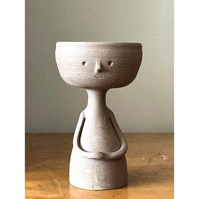 Vintage Boho Original Studio Pottery Figurative Bowl — additional photo 7