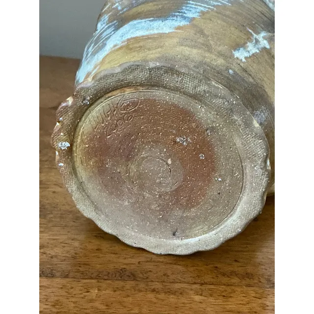 Vintage Boho Original Studio Pottery Handle Vase — additional photo 4
