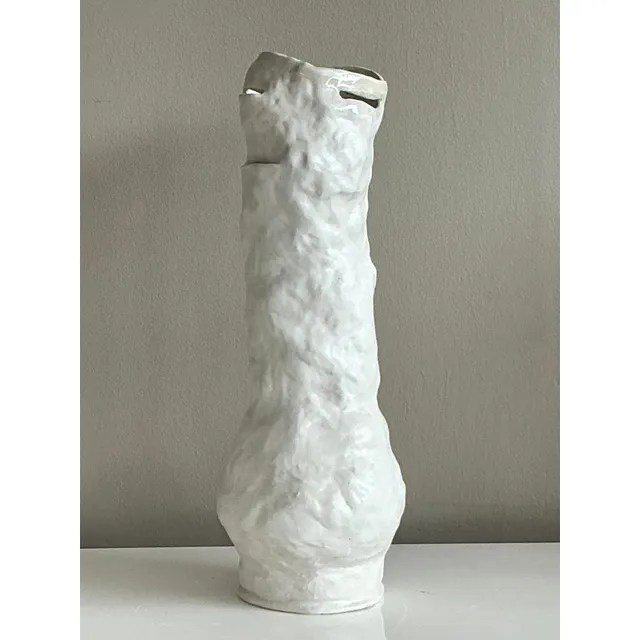 Vintage Boho Original Studio Pottery Slit Vase — additional photo 2