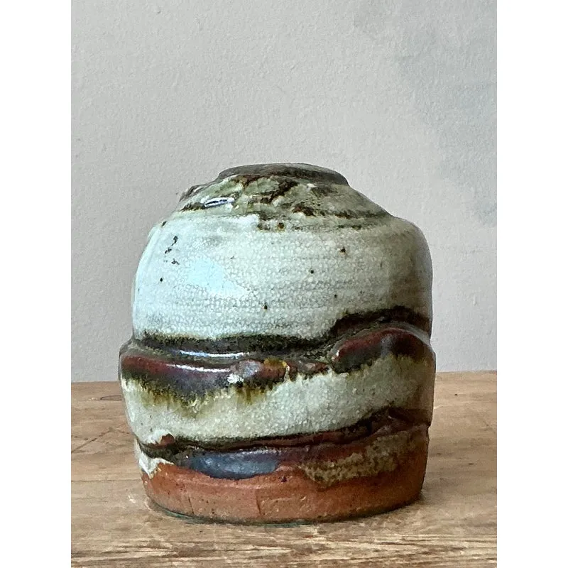 Vintage Boho Original Studio Pottery Stem Vase