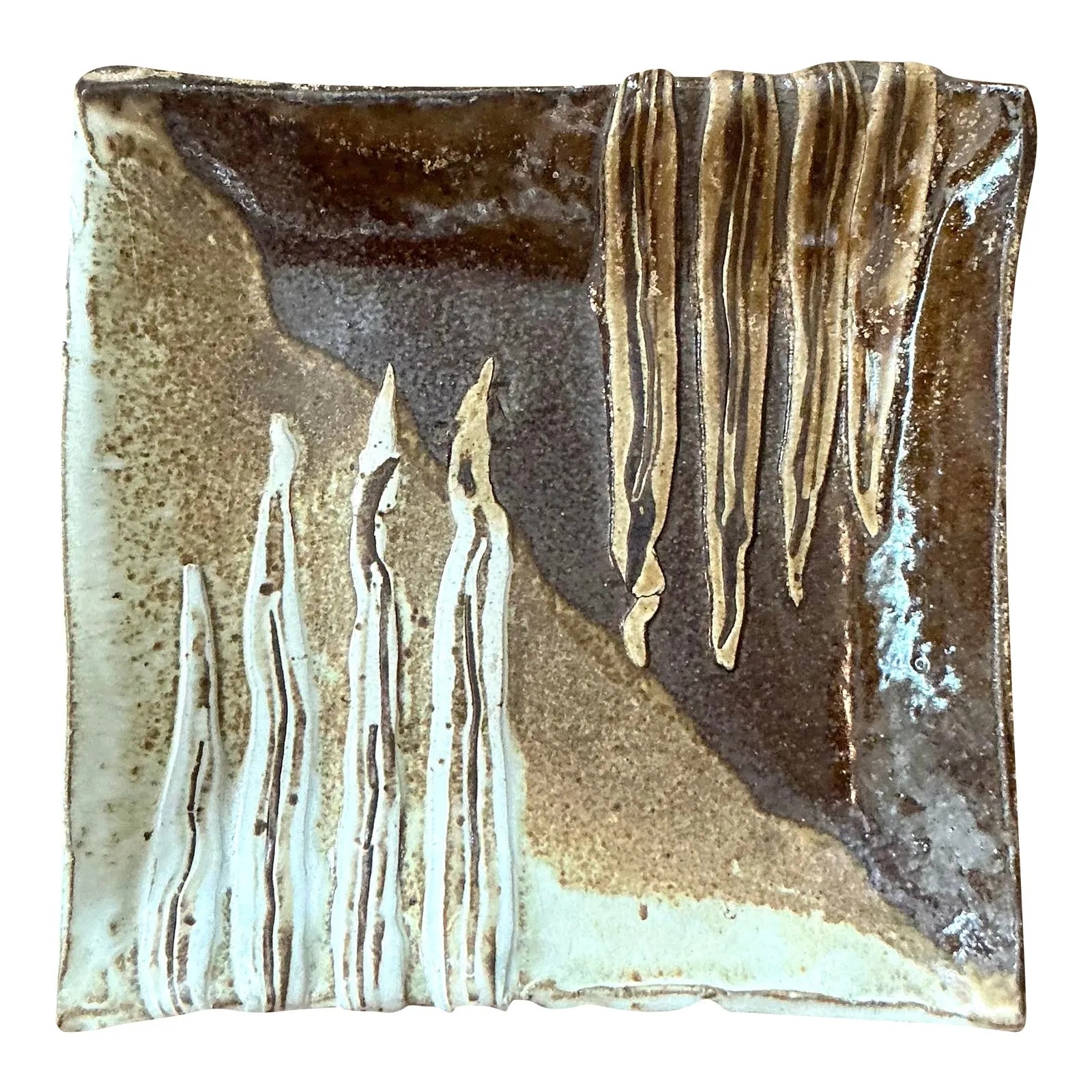 Vintage Boho Original Studio Pottery Tray — additional photo 1
