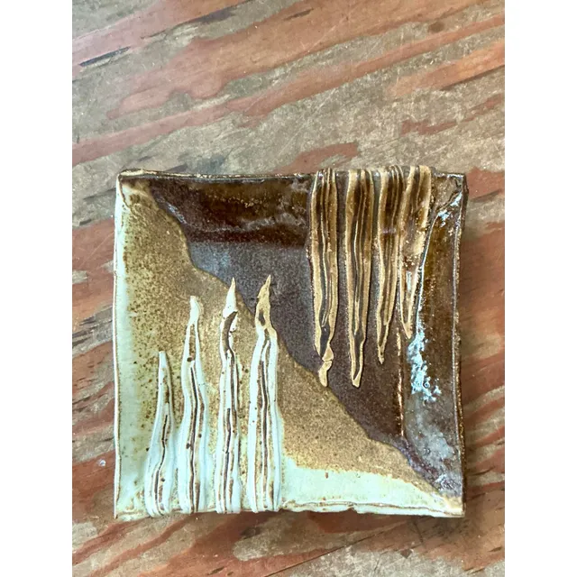 Vintage Boho Original Studio Pottery Tray — additional photo 2