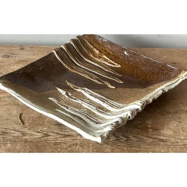Vintage Boho Original Studio Pottery Tray — additional photo 8