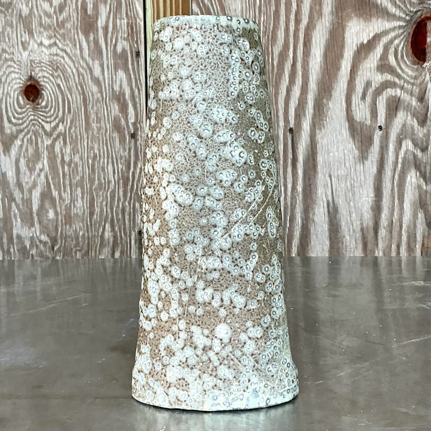 Vintage Boho Original Studio Pottery Vase - Pottery, 5.5W x 12H — additional photo 5
