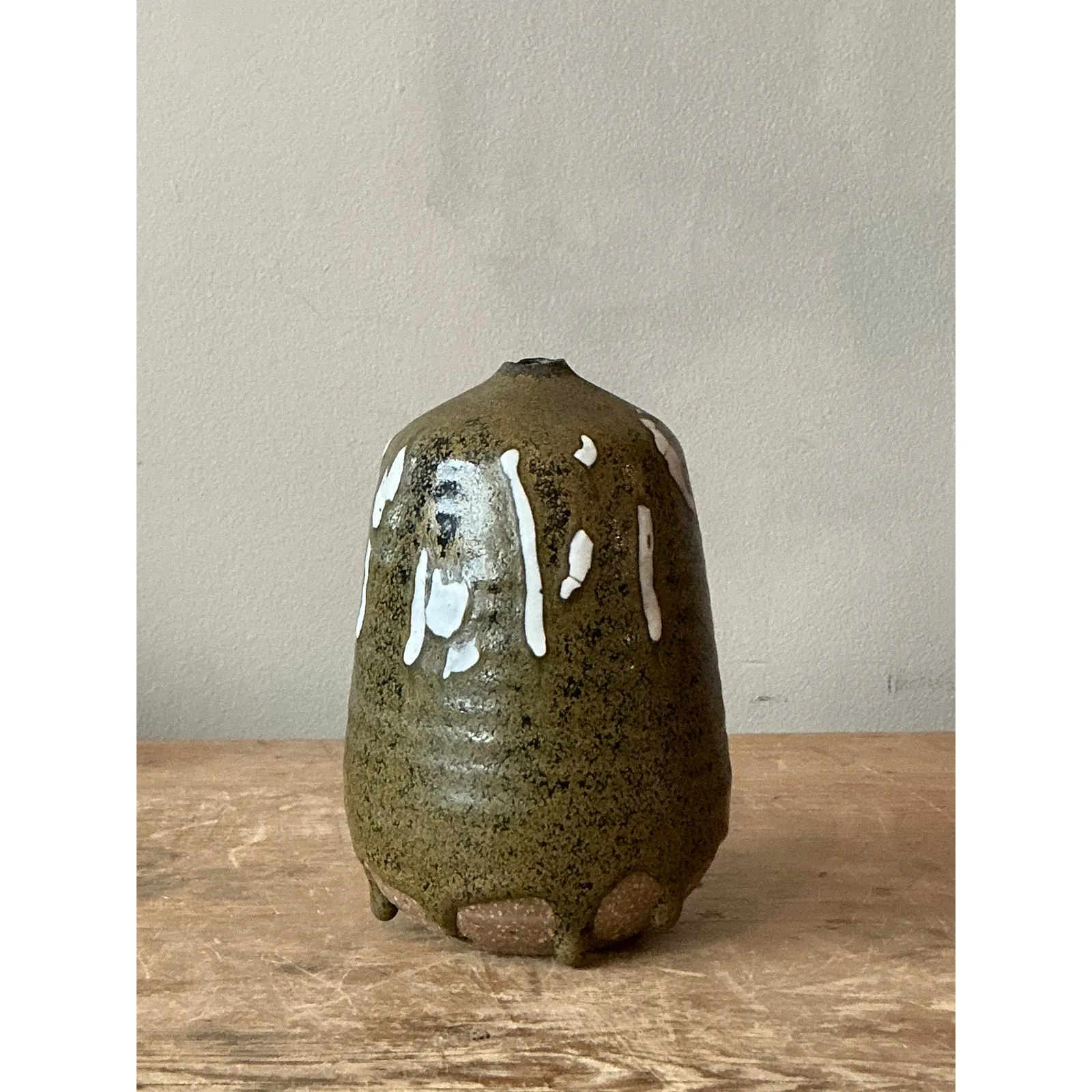 Vintage Boho Original Studio Pottery Weed Vase — additional photo 1