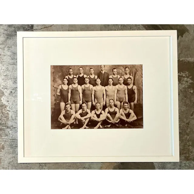 Vintage Boho Original Yale Swim Team Photo — additional photo 5