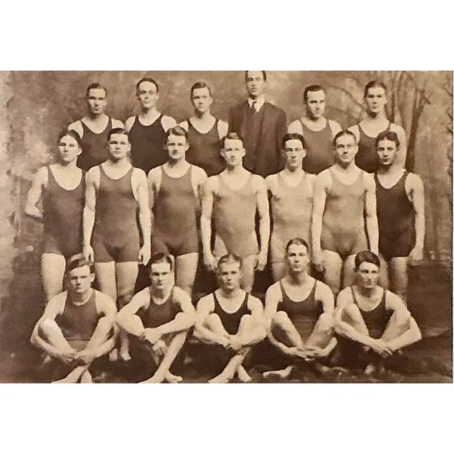 Vintage Boho Original Yale Swim Team Photo — additional photo 6