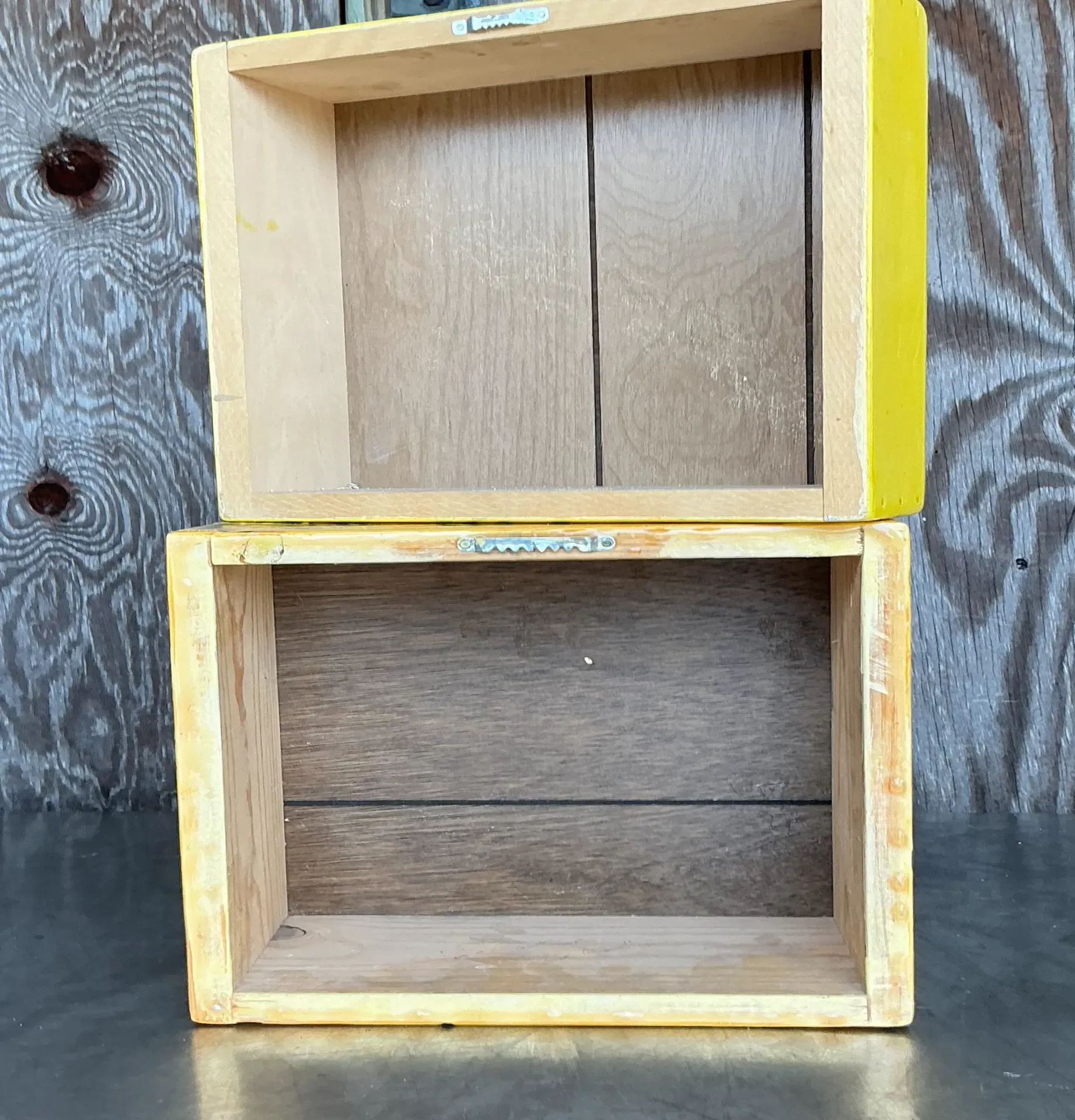 Vintage Boho Outsider Art Boxes - Set Of 2 — additional photo 2