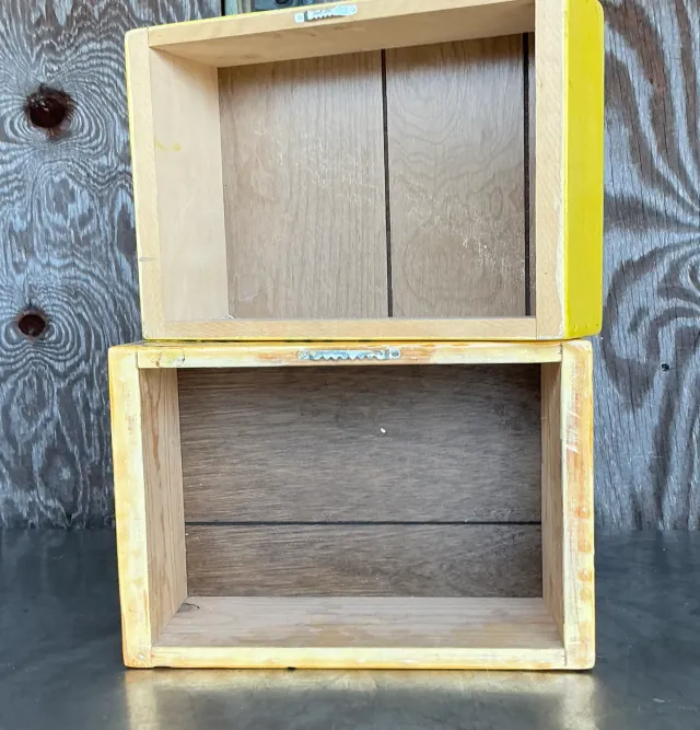 Vintage Boho Outsider Art Boxes - Set Of 2 — additional photo 2
