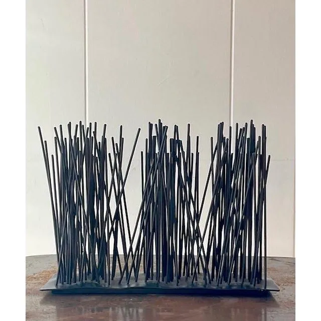 Vintage Boho Palecek Abstract Metal Sculpture — additional photo 2