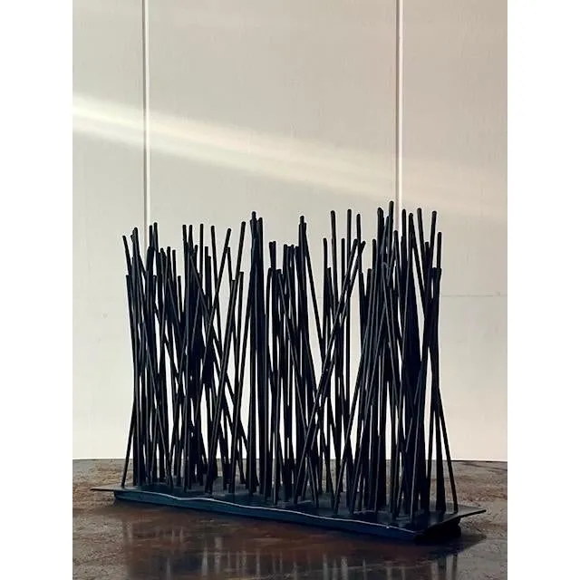 Vintage Boho Palecek Abstract Metal Sculpture — additional photo 4