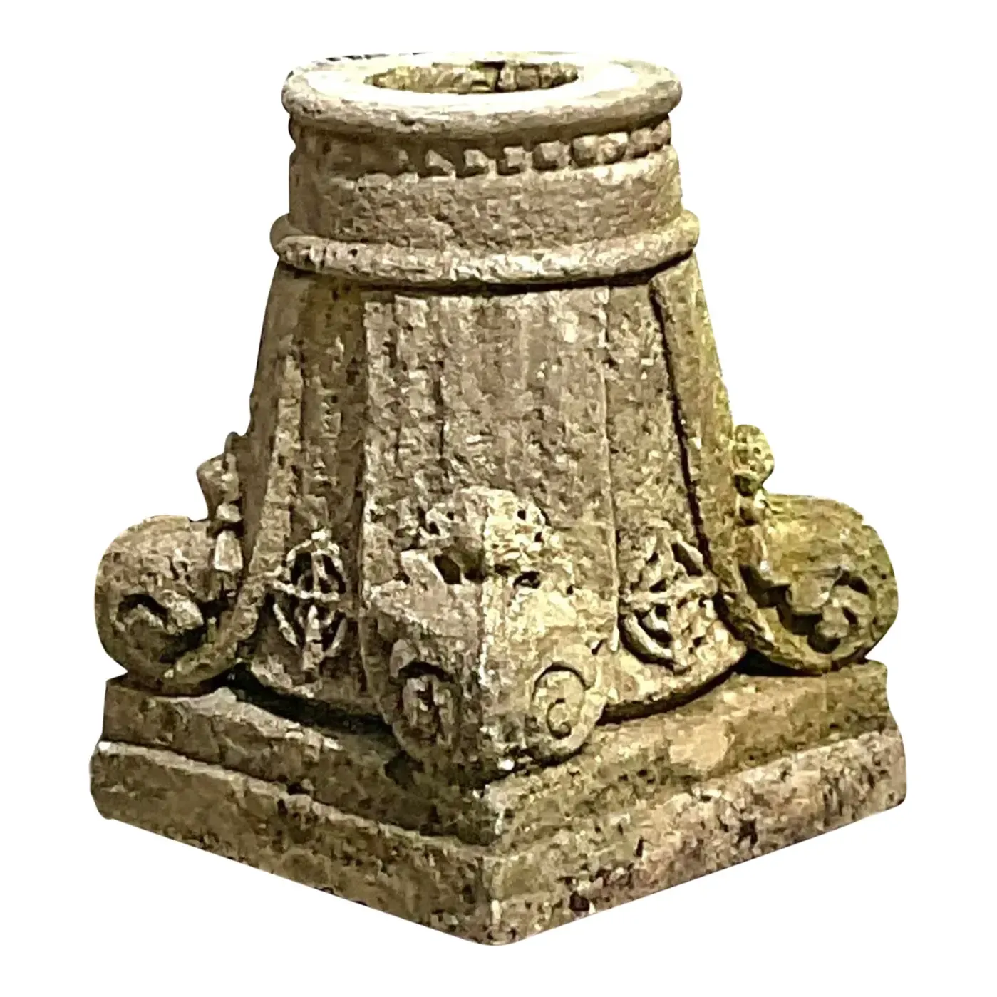 Vintage Boho Patinated Architectural Element Column — additional photo 1