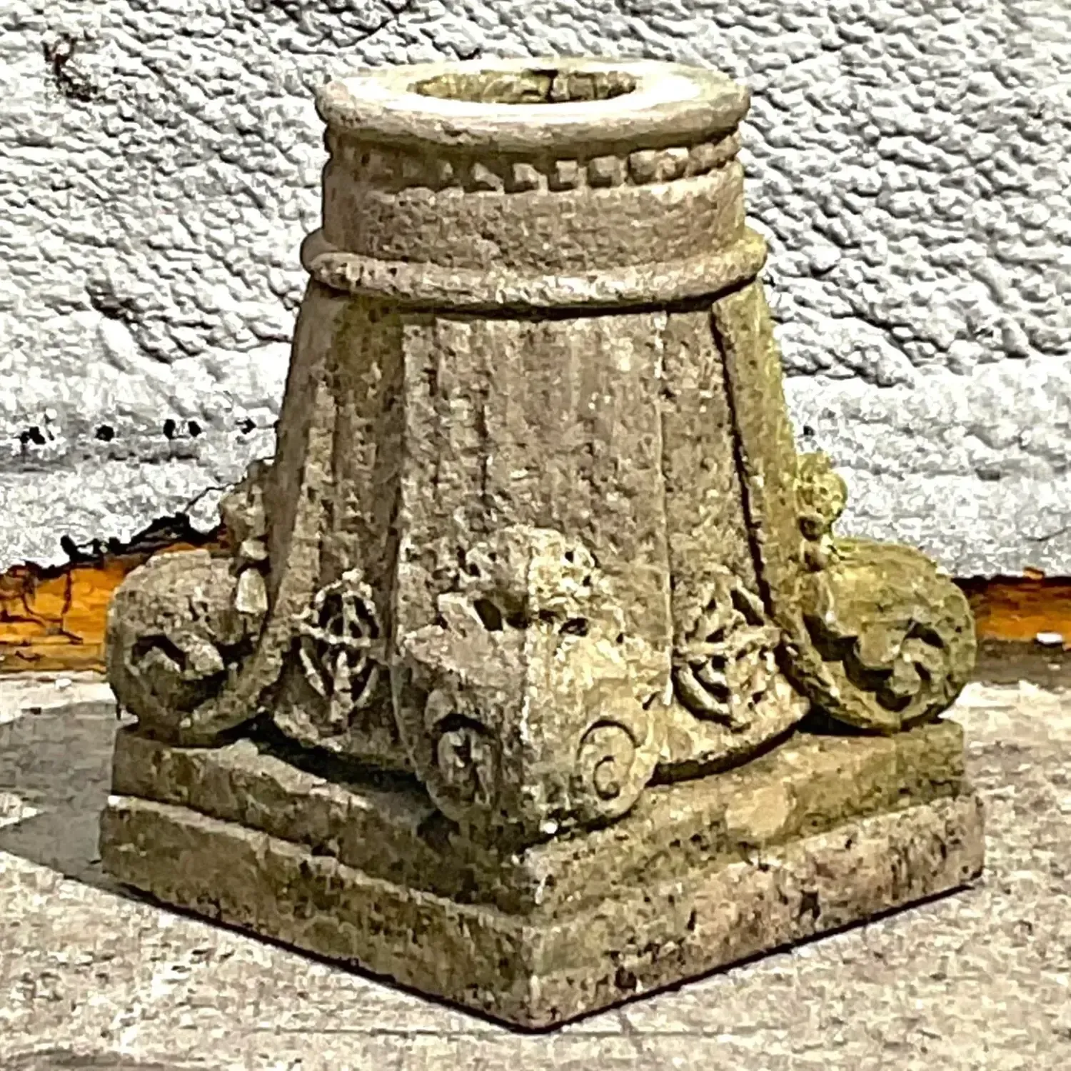 Vintage Boho Patinated Architectural Element Column — additional photo 2