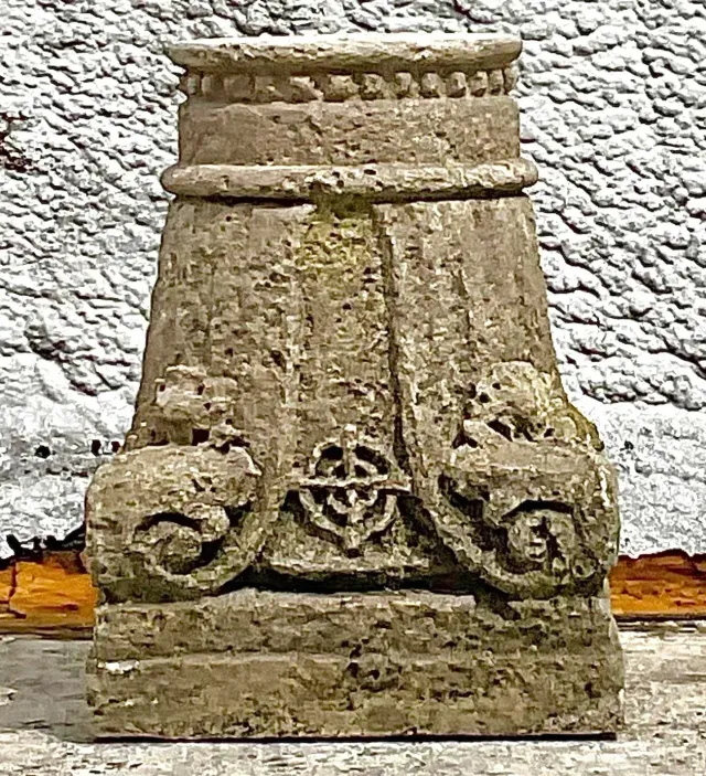 Vintage Boho Patinated Architectural Element Column — additional photo 5