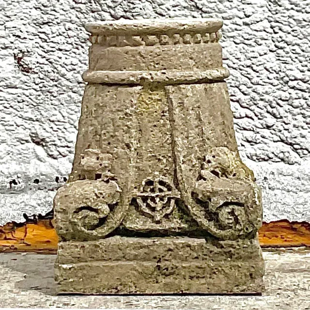 Vintage Boho Patinated Architectural Element Column — additional photo 7