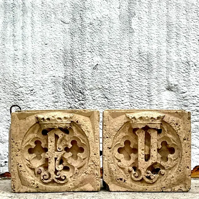 Vintage Boho Patinated Architectural Elements - Set of 2 — additional photo 2