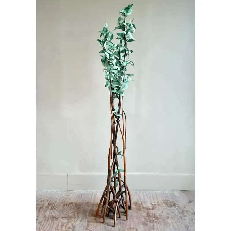 Vintage Boho Patinated Copper Tree Sculpture — additional photo 3