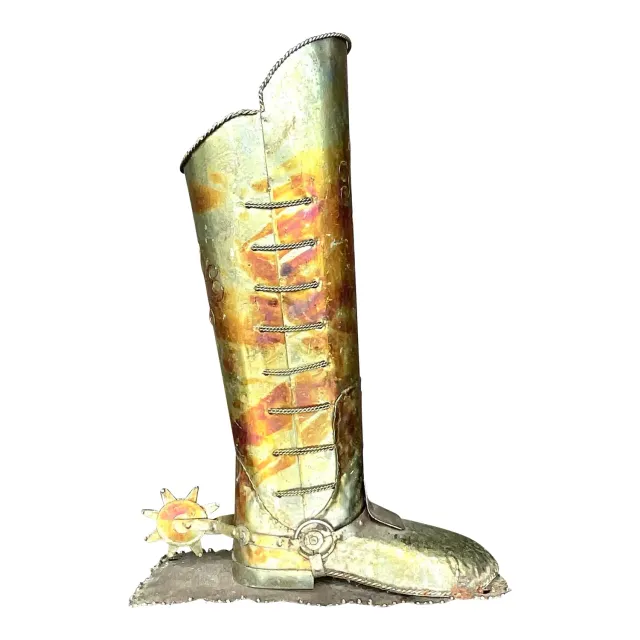 Vintage Boho Patinated Spur Boot — additional photo 1