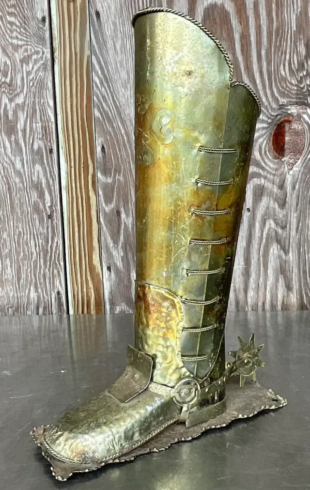 Vintage Boho Patinated Spur Boot — additional photo 2
