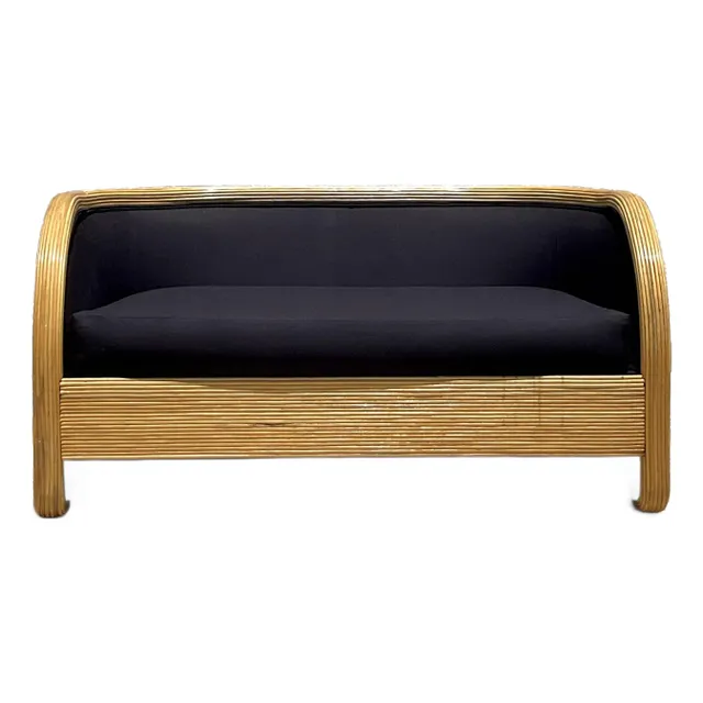 Vintage Boho Pencil Reed Loveseat — additional photo 1